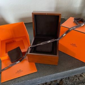 Hermès watch box and gift box